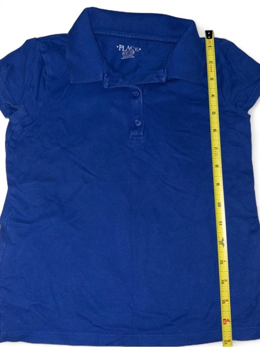 Girls' School Uniform Polo Shirt Bundle – 4 Pieces – Size M (7/8) – Royal Blue –